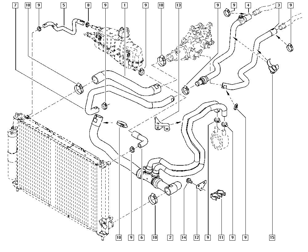 RENAULT 8200173022 - Jäähdyttimen letku inparts.fi