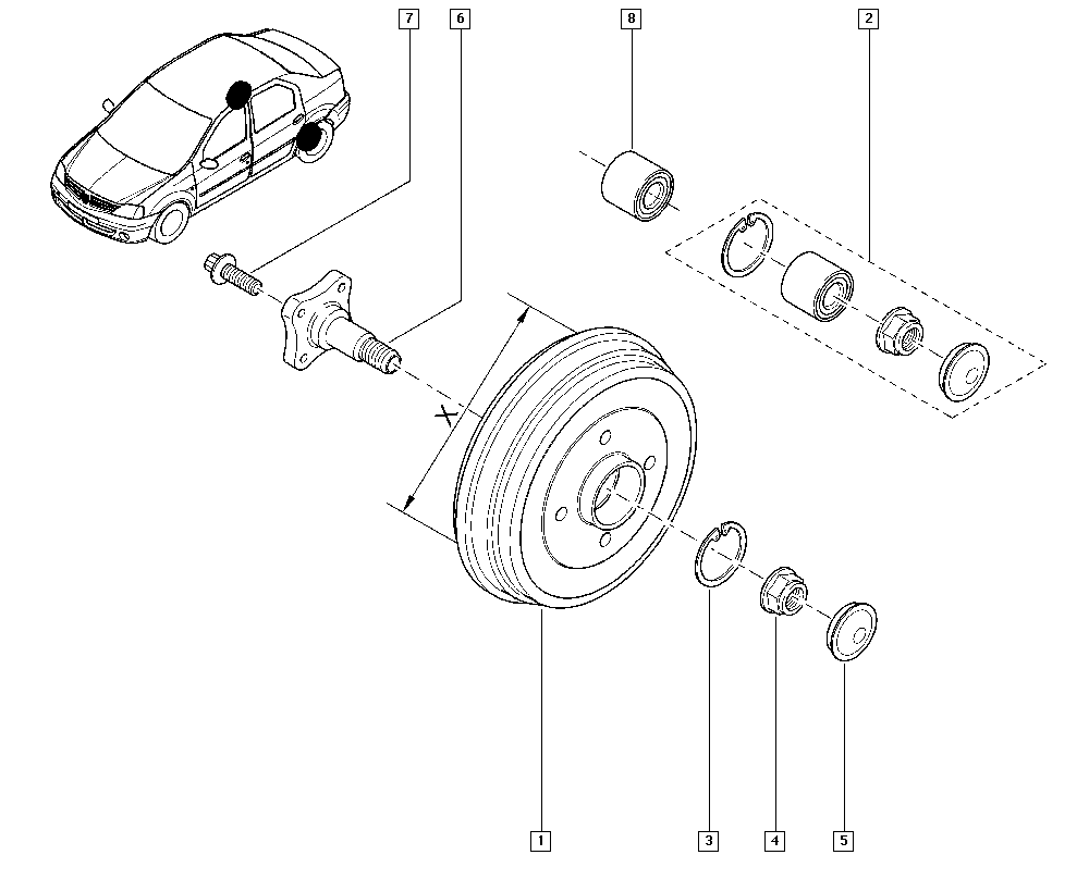 RENAULT 6001548126 - Jarrurumpu inparts.fi