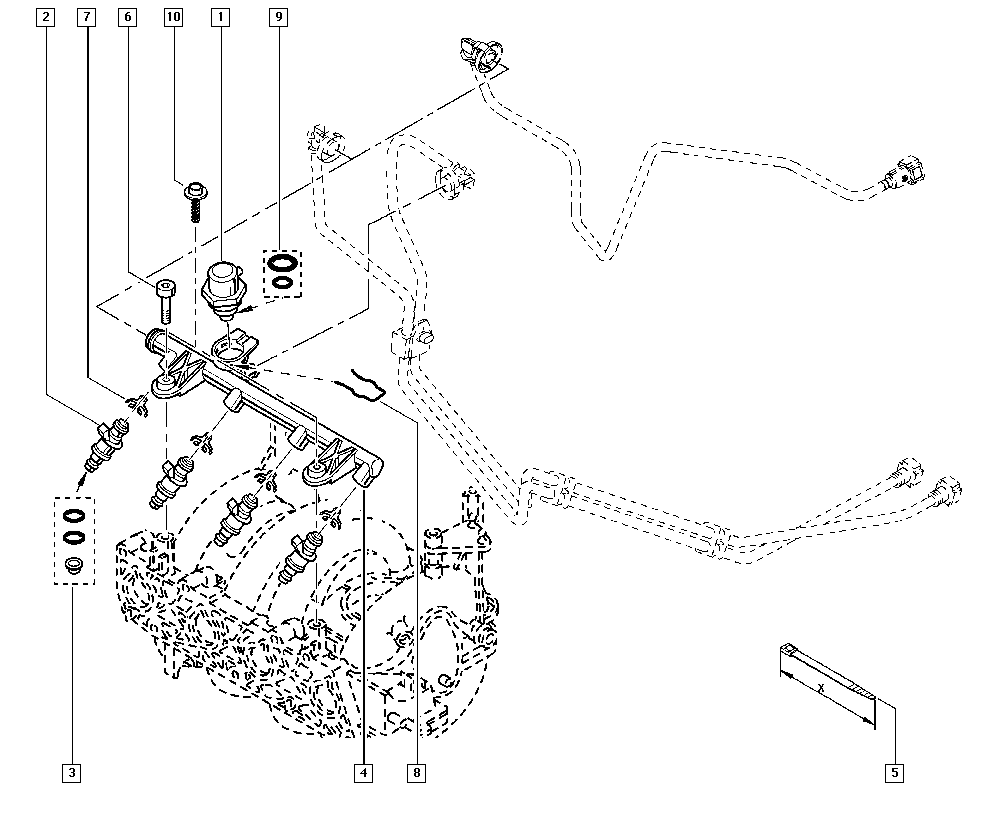 RENAULT 77 01 479 049 - Tiivisterengas, ruiskutusventtiili inparts.fi