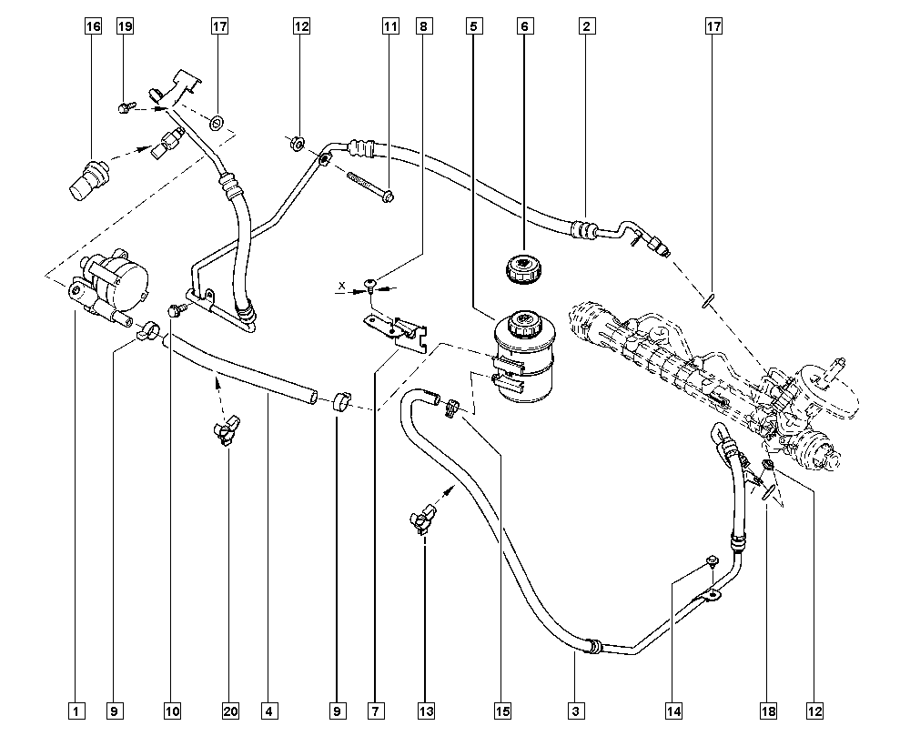 RENAULT 491105514R - Hydrauliikkapumppu, ohjaus inparts.fi