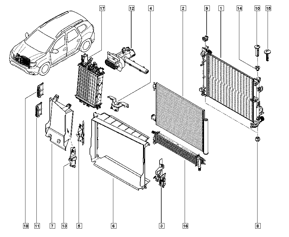 RENAULT 21 41 000 78R - Jäähdytin,moottorin jäähdytys inparts.fi