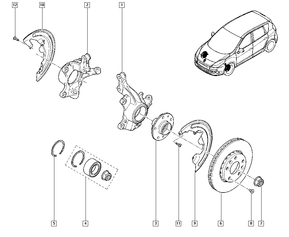 RENAULT 40 21 080 22R - Pyöränlaakerisarja inparts.fi