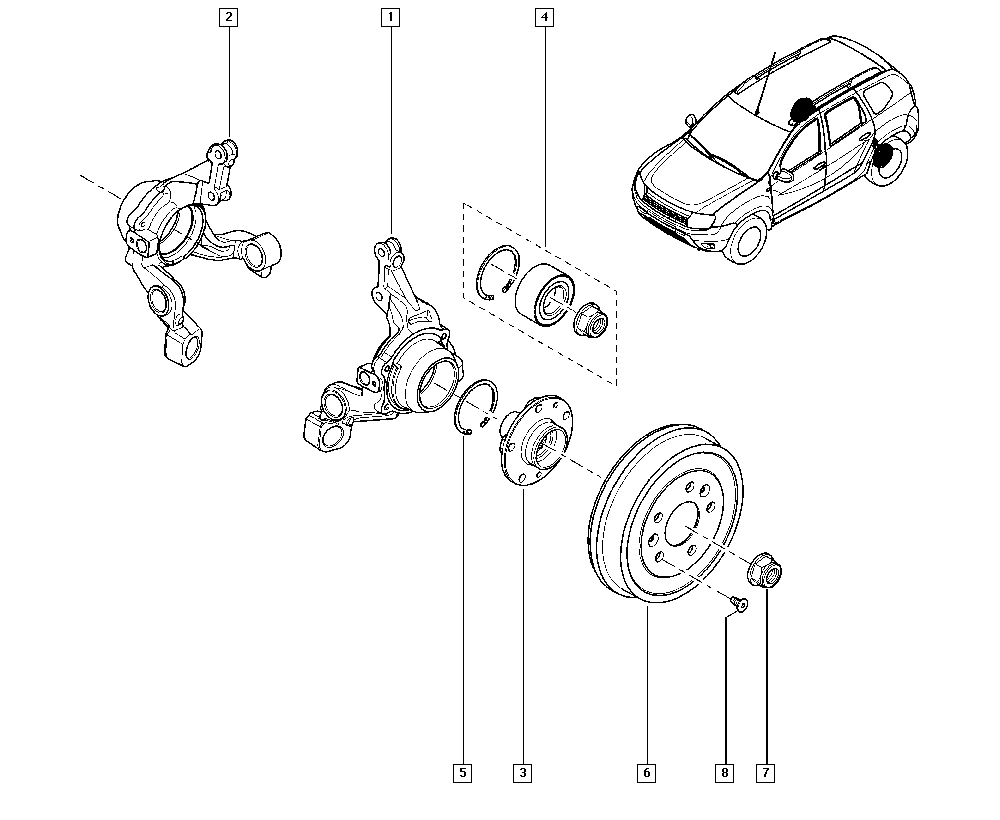 RENAULT 8200964237 - Pyöränlaakerisarja inparts.fi