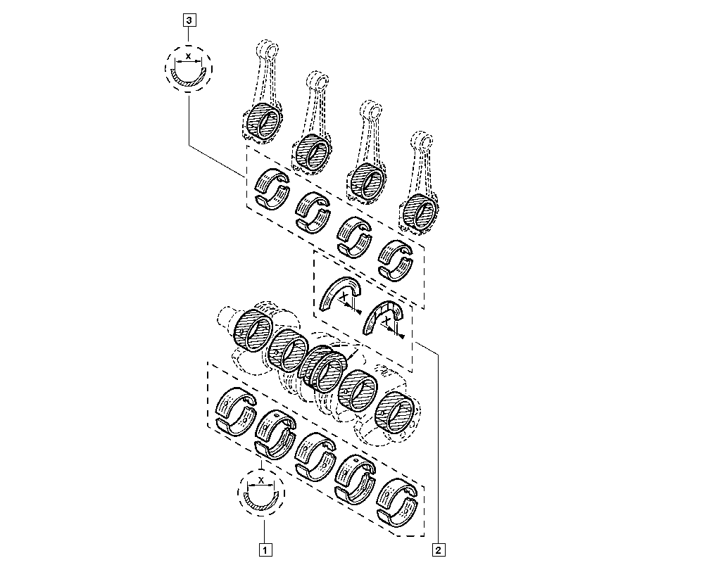 RENAULT 77 01 474 892 - Kiertokangen laakeri inparts.fi