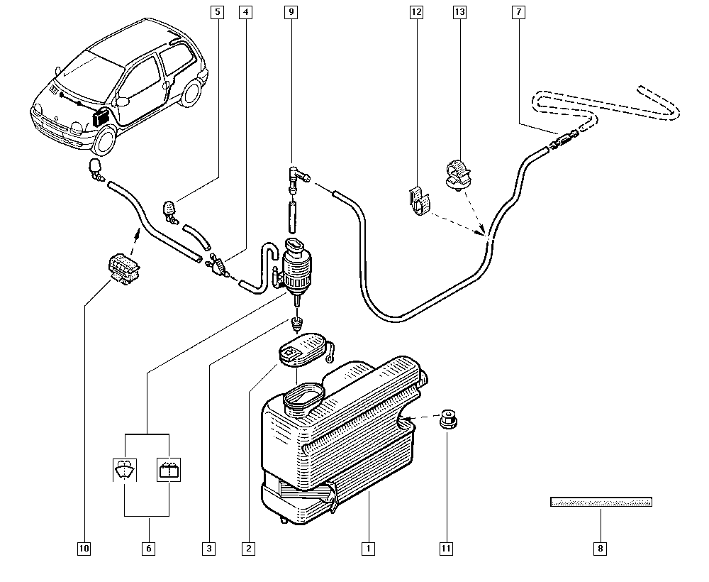 RENAULT 7700821295 - Pesusuutin, lasinpesulaite inparts.fi