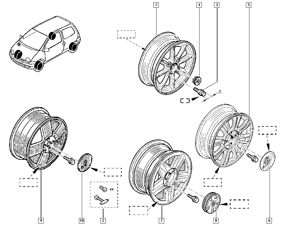 RENAULT 8200473319 - Pyöränpultit inparts.fi