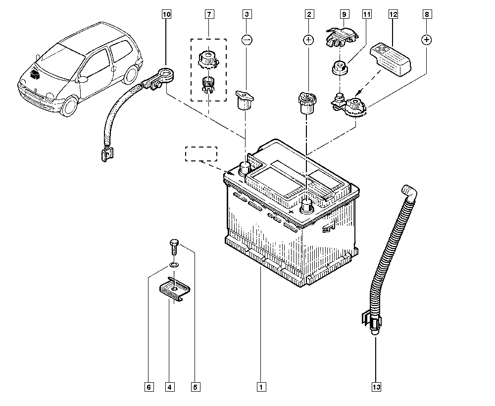 PEUGEOT 7711238596 - Käynnistysakku inparts.fi