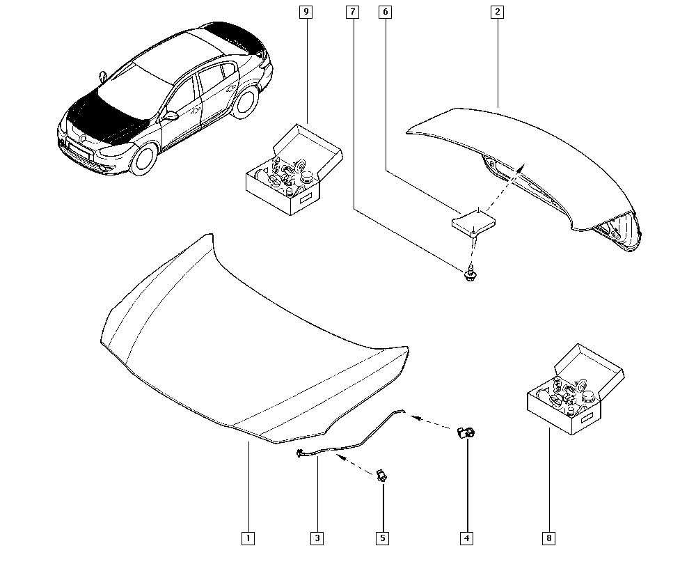 RENAULT 651002244R - Konepelti inparts.fi