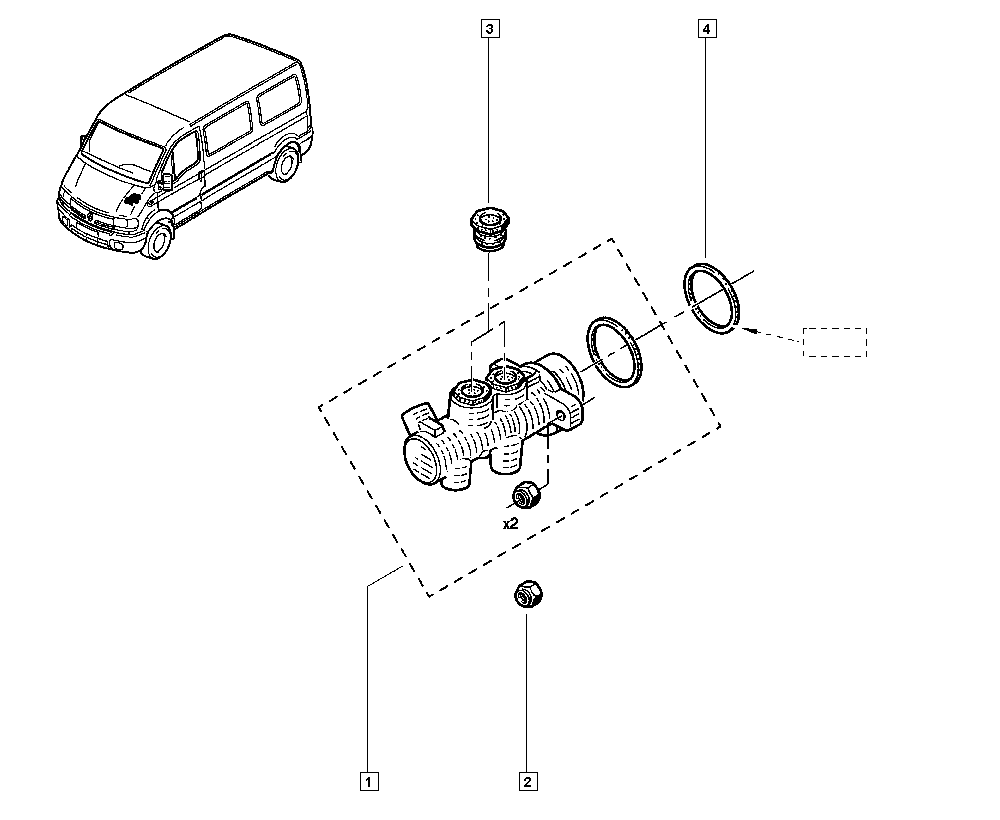 NISSAN 7701207979 - Jarrupääsylinteri inparts.fi