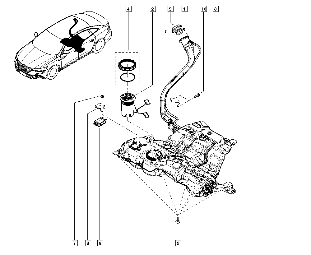 RENAULT 169108688R - Ohjauslaite, polttoainepumppu inparts.fi