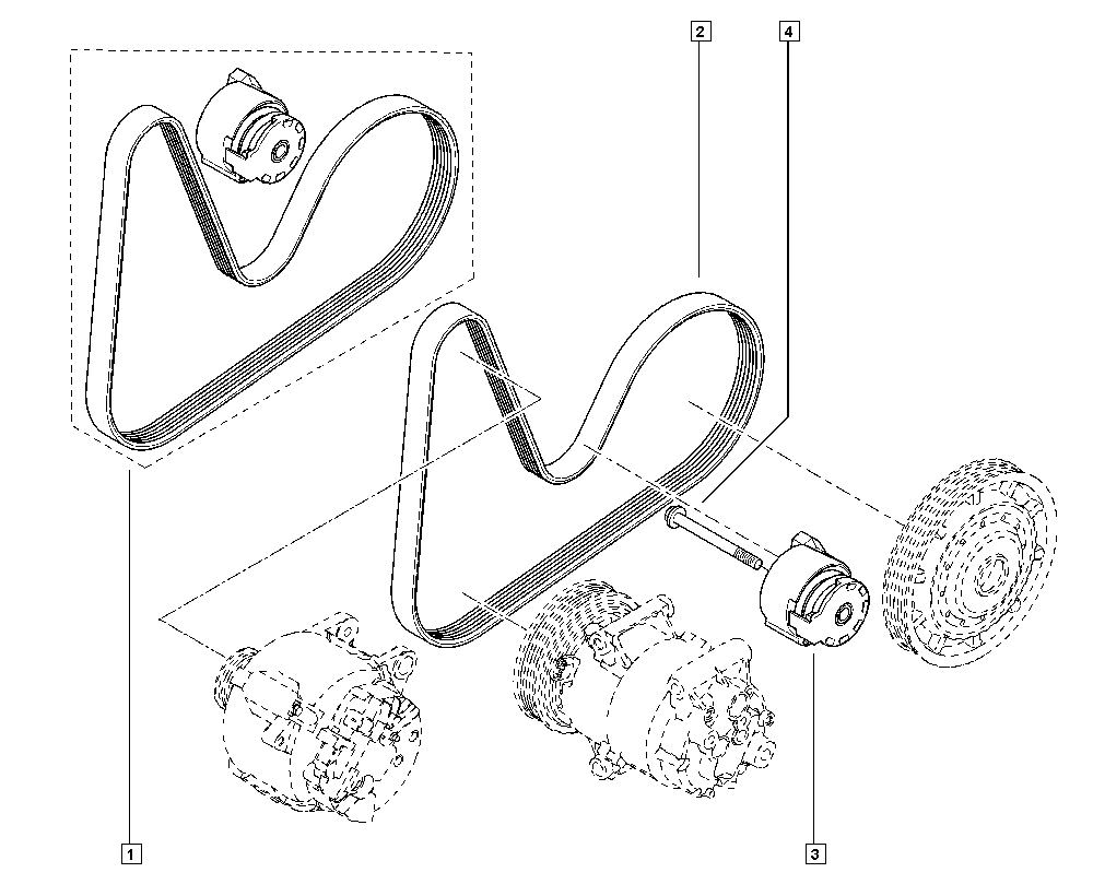 RENAULT 11 72 024 95R - Moniurahihnasarja inparts.fi