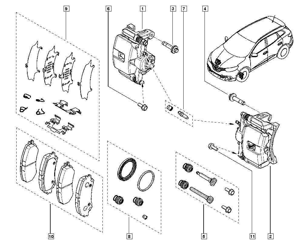 NISSAN 41060-4EA0A - Jarrupala, levyjarru inparts.fi