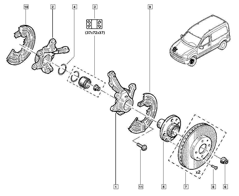 RENAULT 77 01 204 286 - Jarrulevy inparts.fi