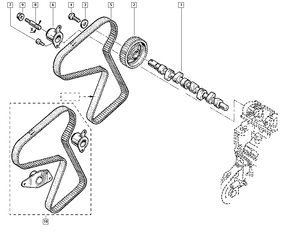 RENAULT 7701064326 - Hammashihnat inparts.fi