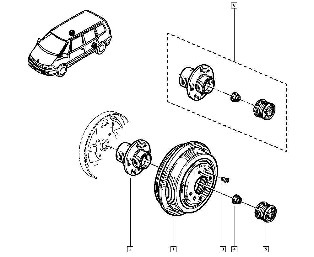 RENAULT 6025308188 - Pyöränlaakerisarja inparts.fi