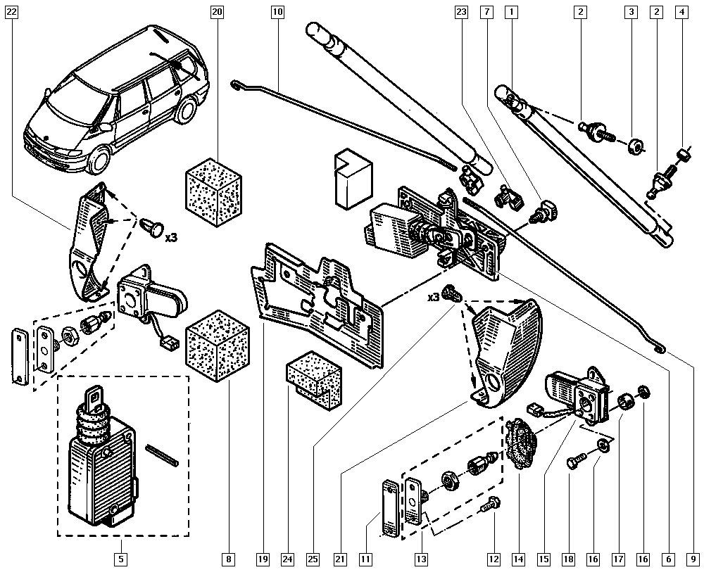 RENAULT 6025300735 - Kaasujousi, tavaratila inparts.fi