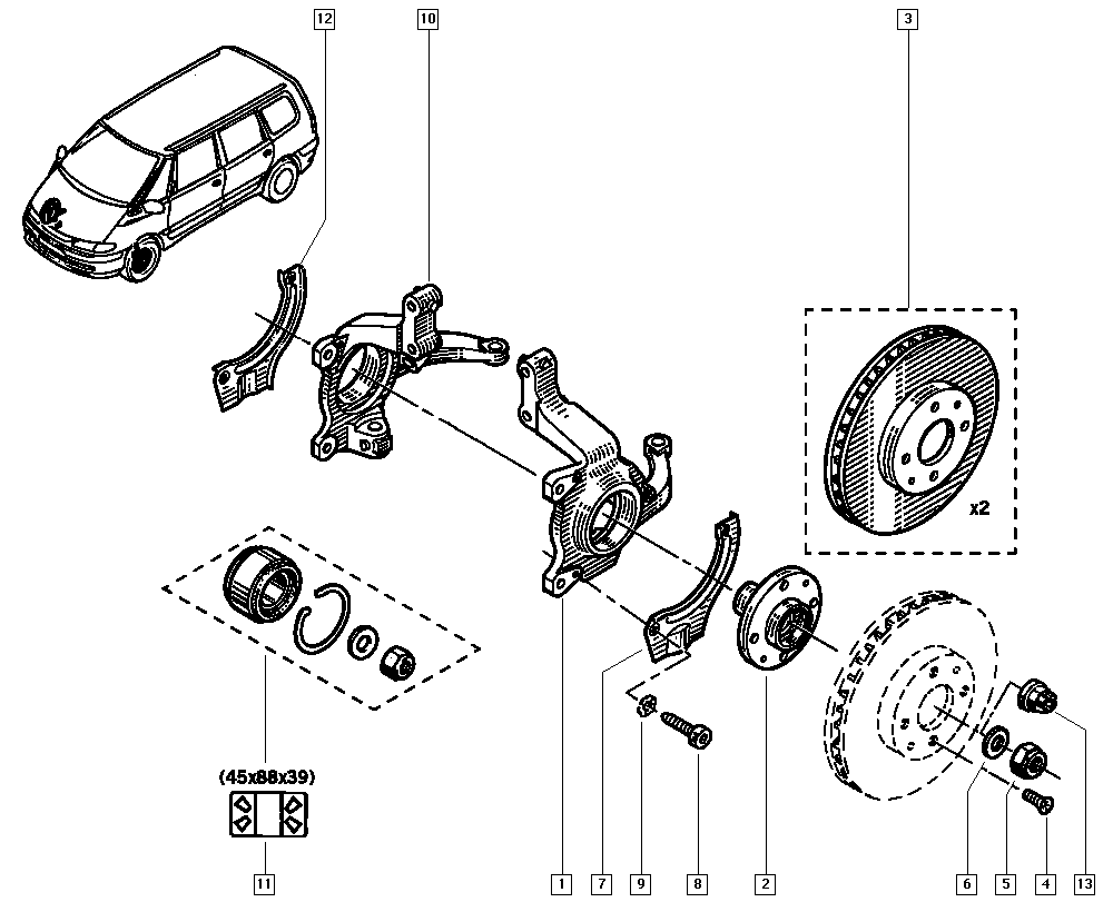 RENAULT 77.01.205.843 - Jarrulevy inparts.fi