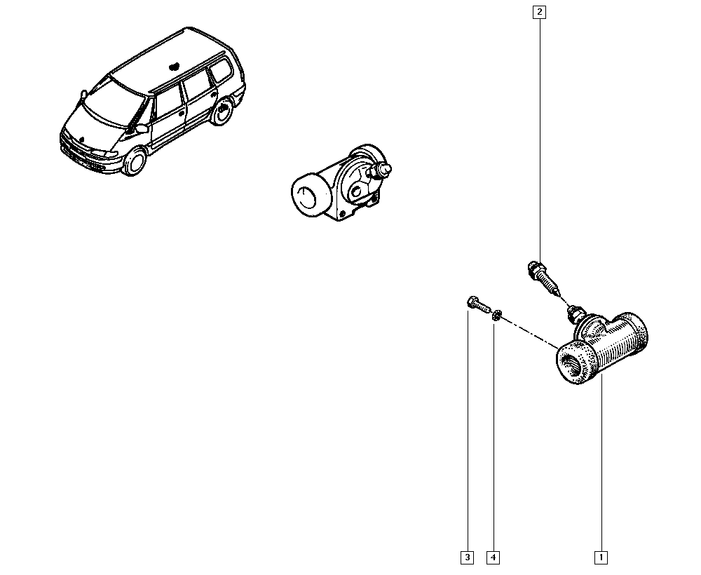 RENAULT 7701035477 - Jarrusylinteri inparts.fi