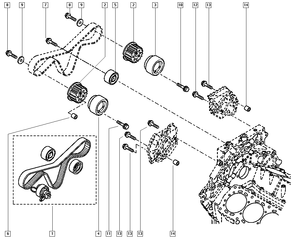 RENAULT 77 01 474 198 - Hammashihnasarja inparts.fi