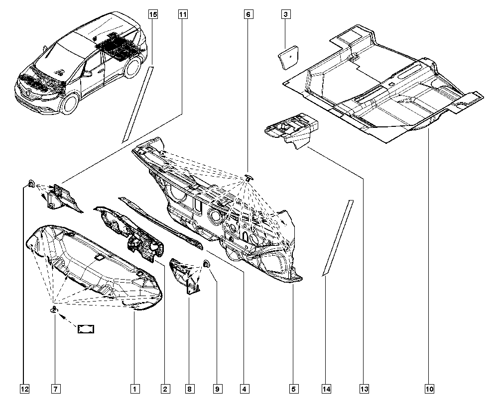 NISSAN 7703 081 237 - RETENNIG CLIP inparts.fi