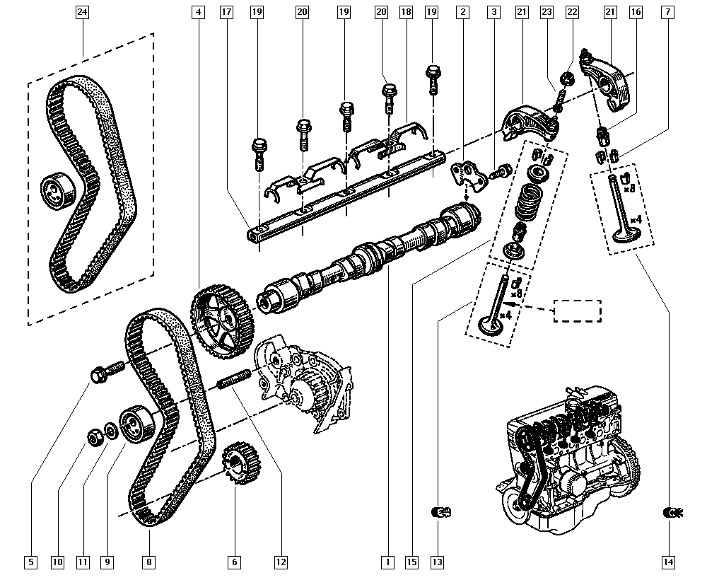 RENAULT 77 01 477 013 - Hammashihnasarja inparts.fi