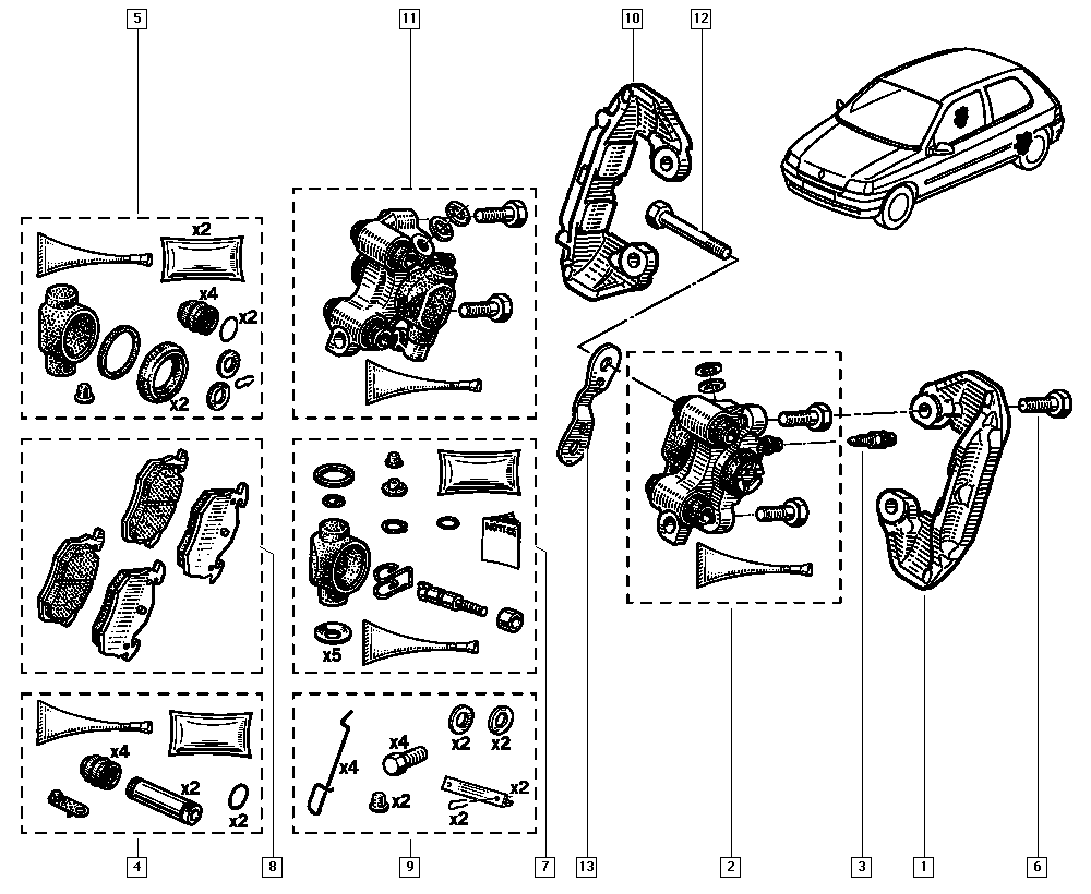 RENAULT 7701204626 - Jarrupala, levyjarru inparts.fi