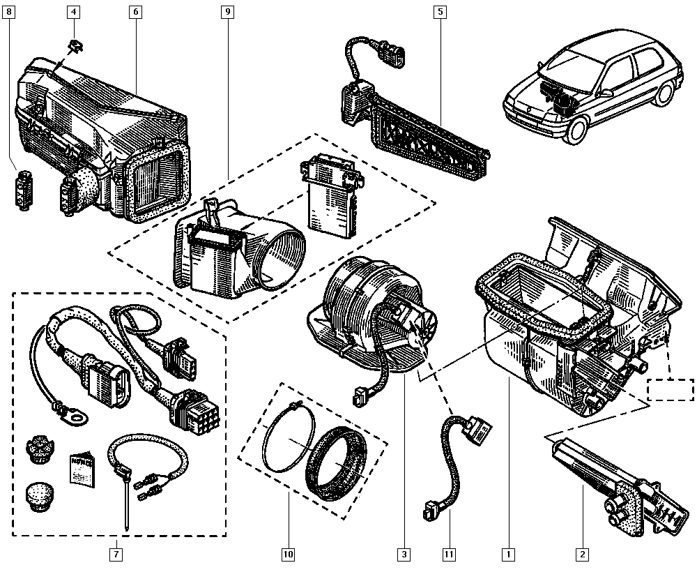 RENAULT 7701040444 - Paisuntaventtiili, ilmastointilaite inparts.fi