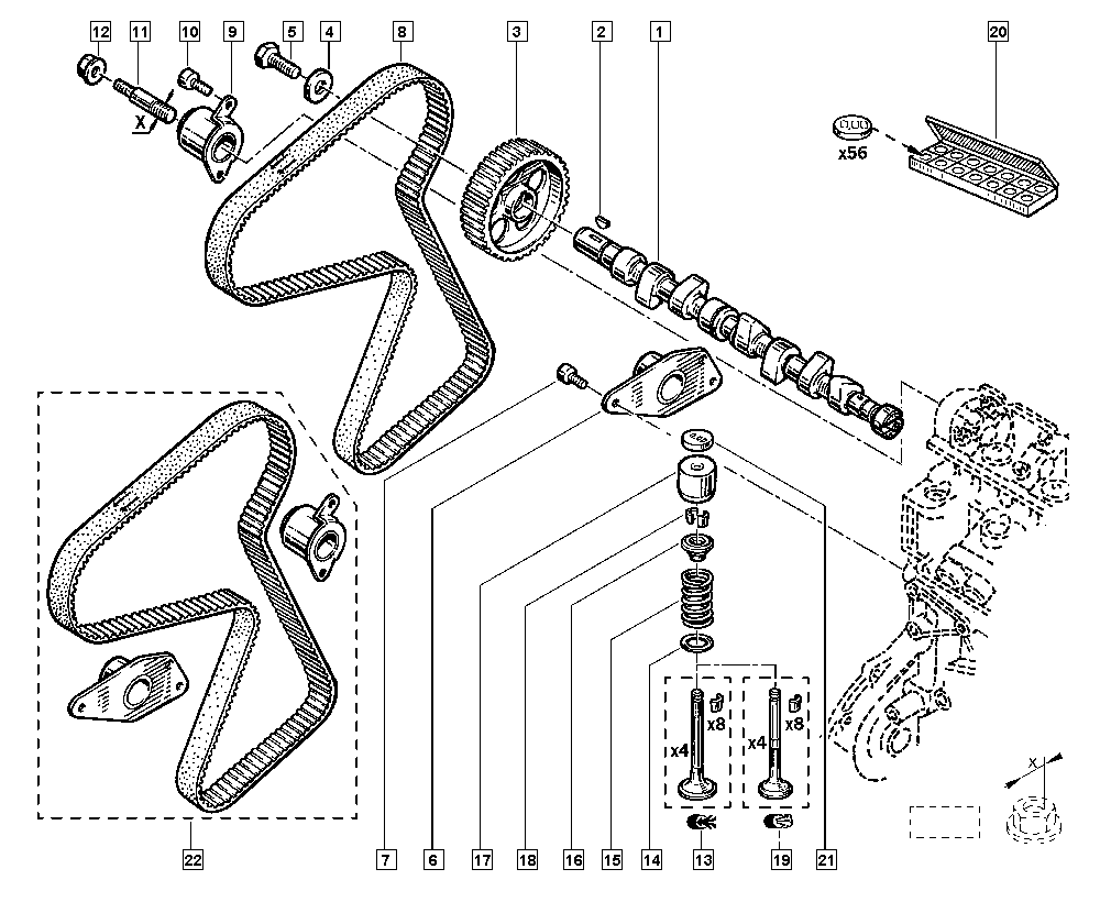 RENAULT 77 01 468 168 - Hammashihnasarja inparts.fi