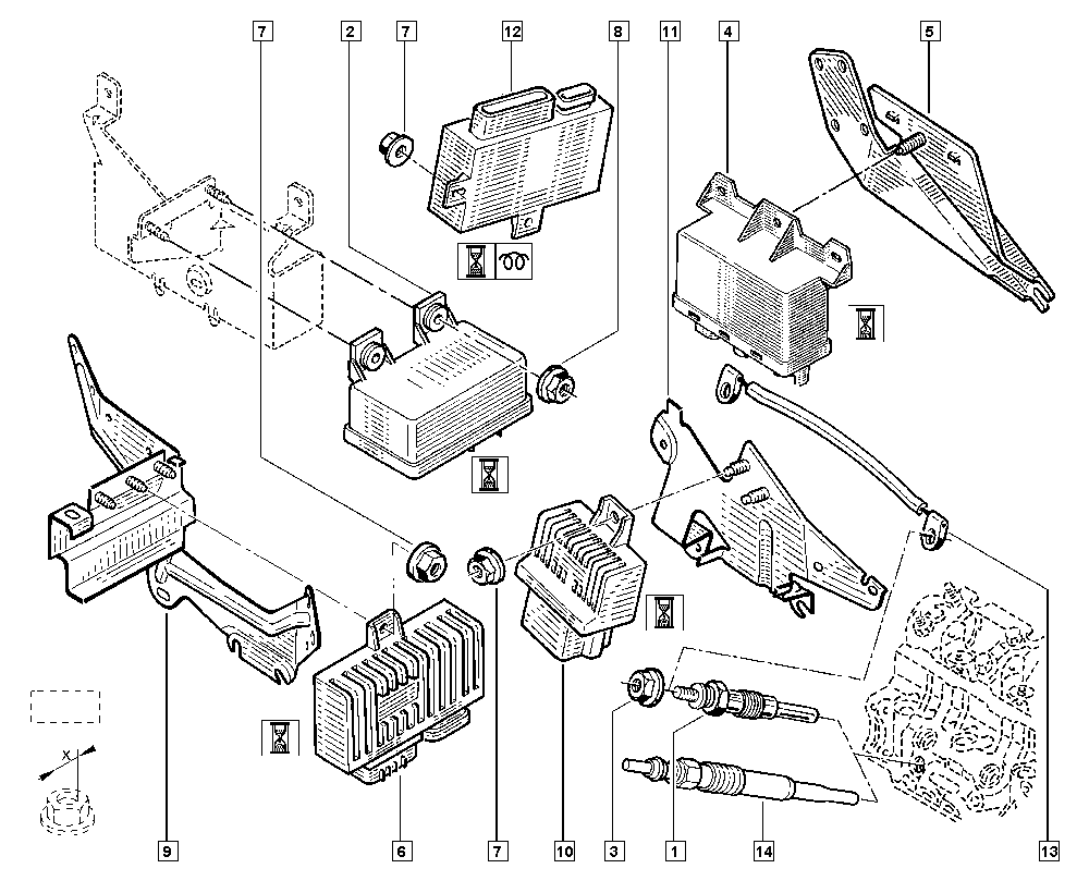 RENAULT 77 00 111 525 - Ohjainlaite, hehkutusjärjest. inparts.fi