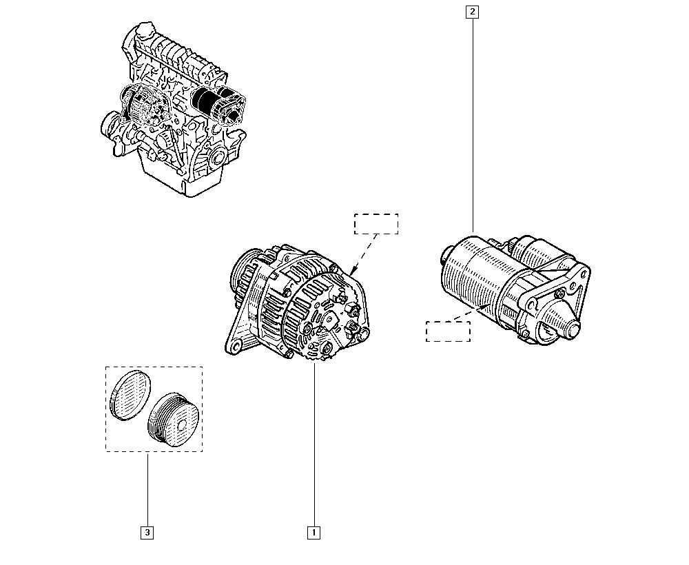 Mitsubishi 7701477502 - Hihnapyörä, laturi inparts.fi