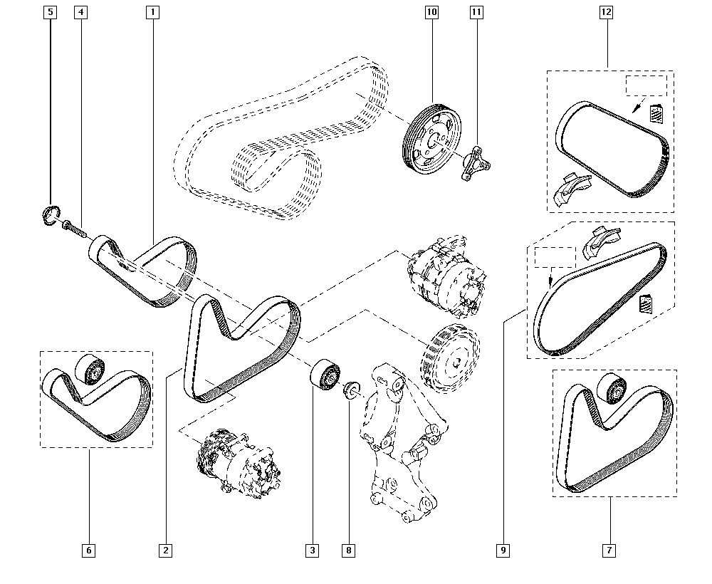 NISSAN 11720-0033R - Moniurahihna inparts.fi