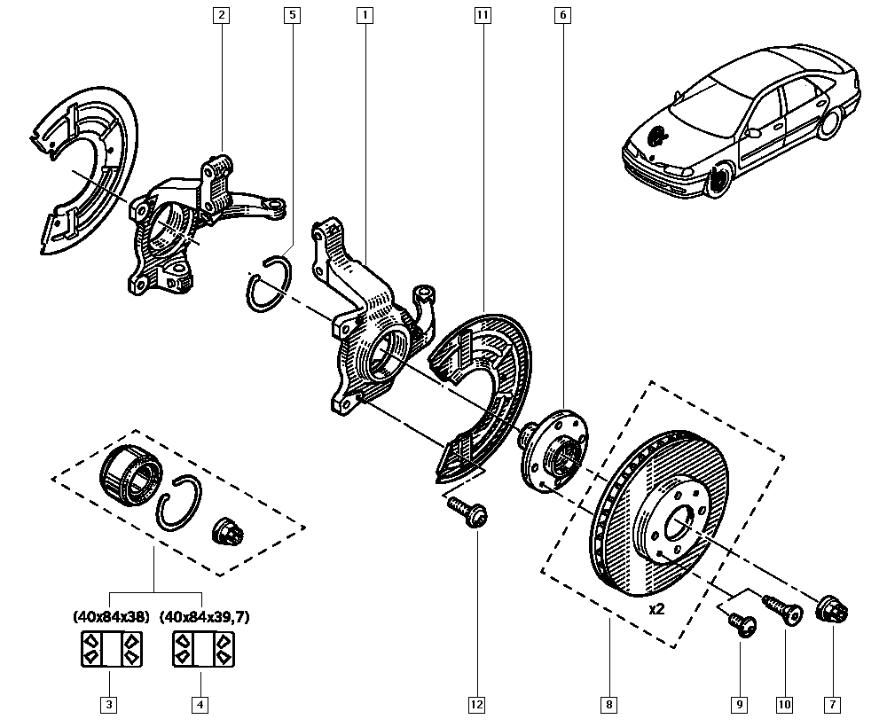 RENAULT 7701206118 - Jarrulevy inparts.fi