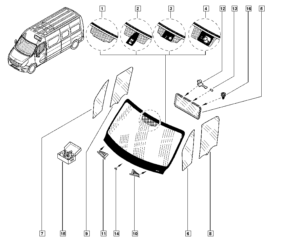 RENAULT 727128682R - Tuulilasi inparts.fi