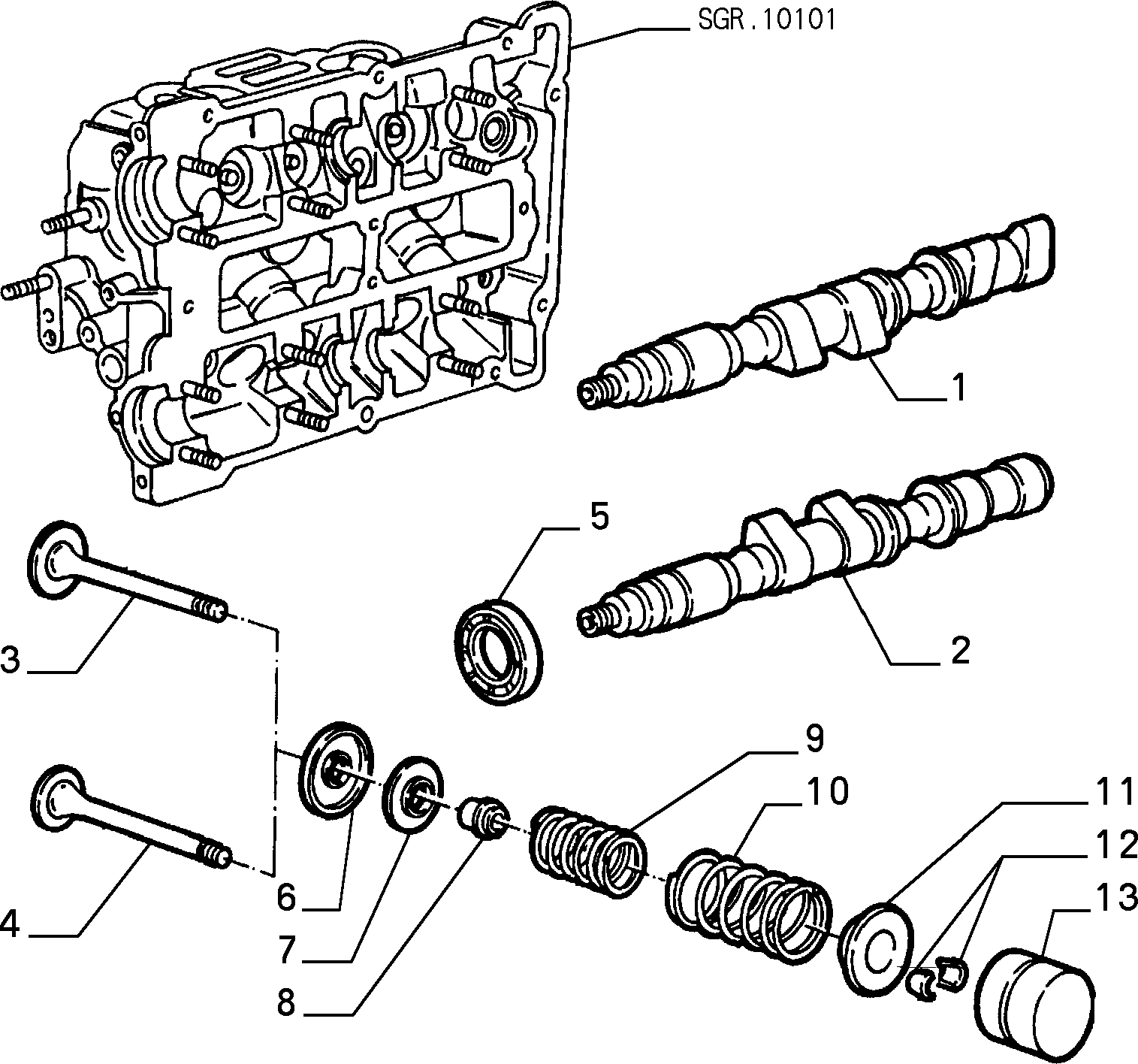 VAG 60548495 - Tiivistesarja, venttiilivarsi inparts.fi