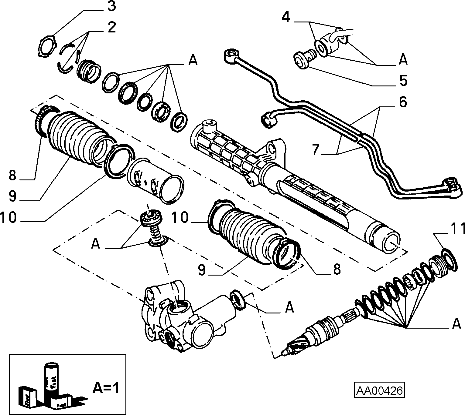 FIAT 994 3449 - Paljekumisarja, ohjaus inparts.fi