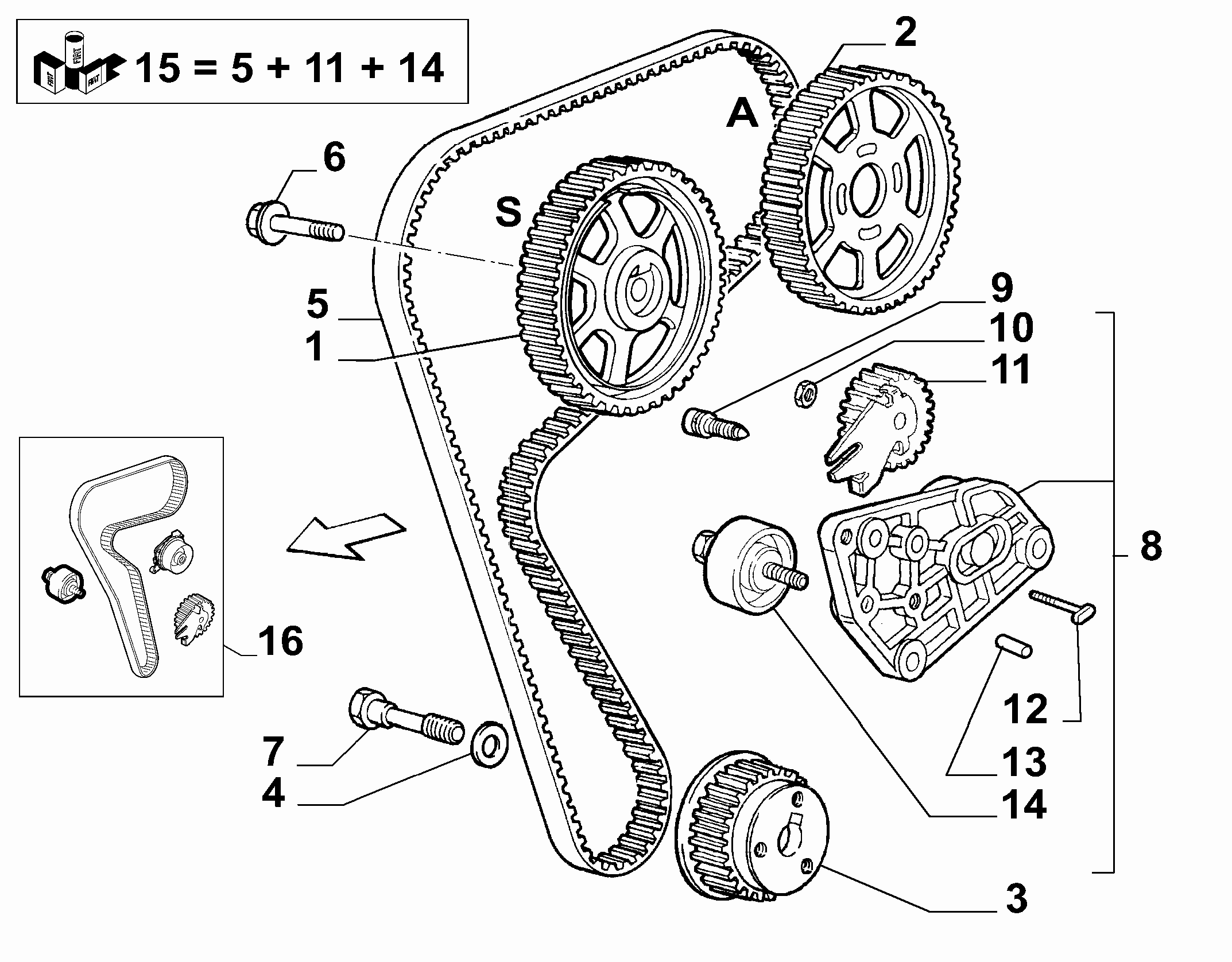 FIAT 60671573 - Ohjainrulla, hammashihna inparts.fi