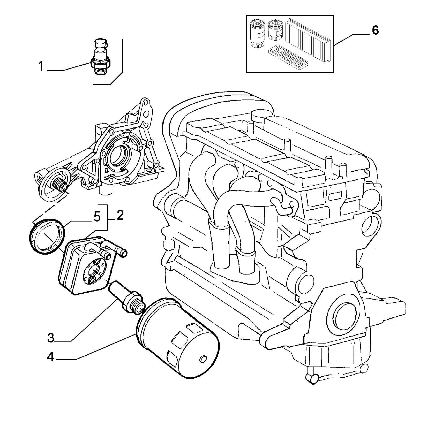 FIAT 46808398 - Öljynsuodatin inparts.fi