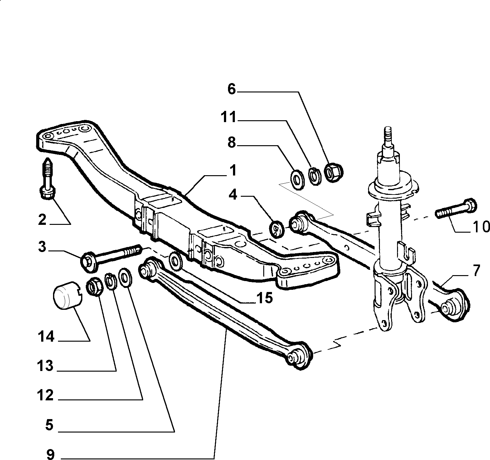 FIAT 51749713 - Tukivarsi, pyöräntuenta inparts.fi