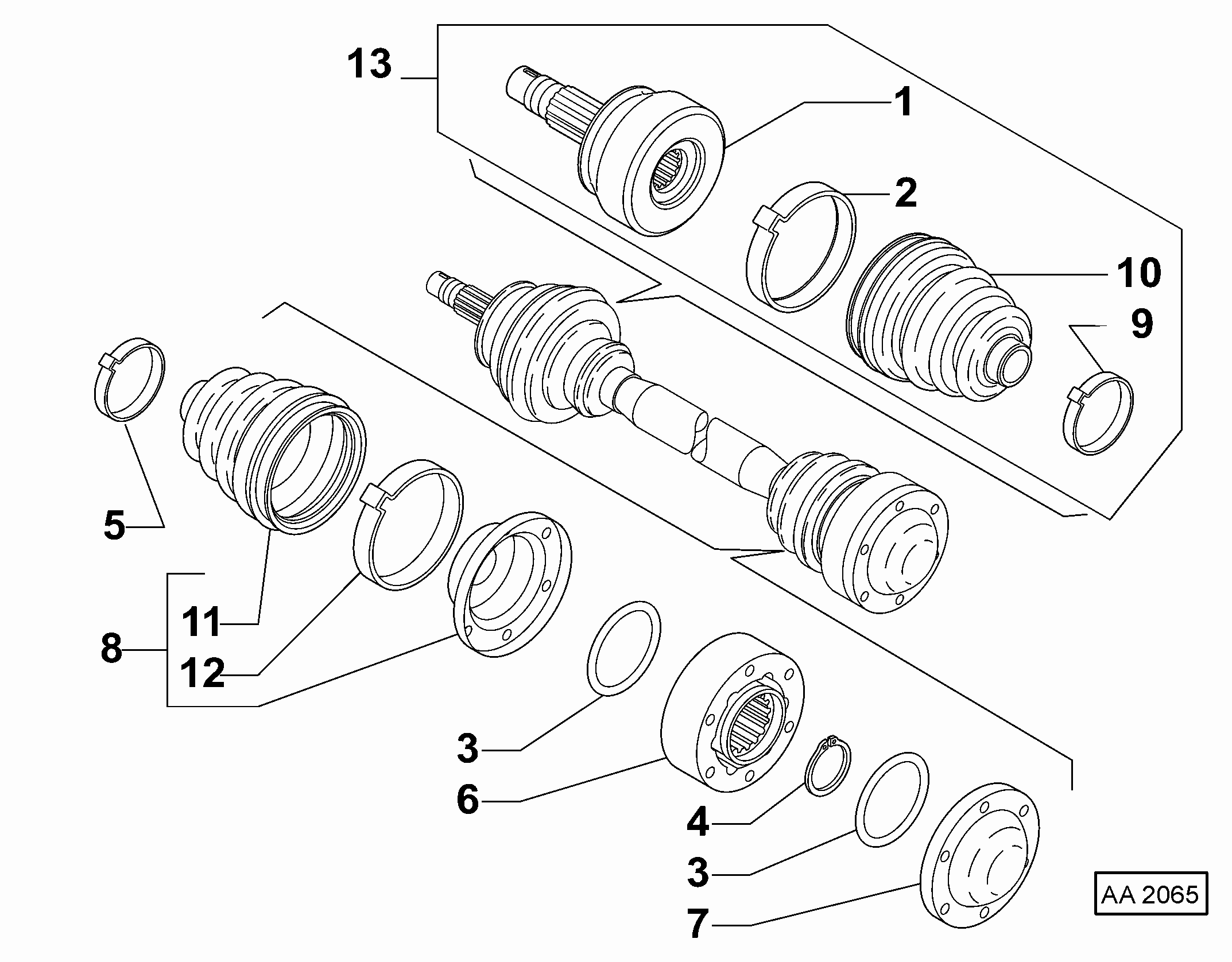 FIAT 82282140 - Paljekumi, vetoakseli inparts.fi