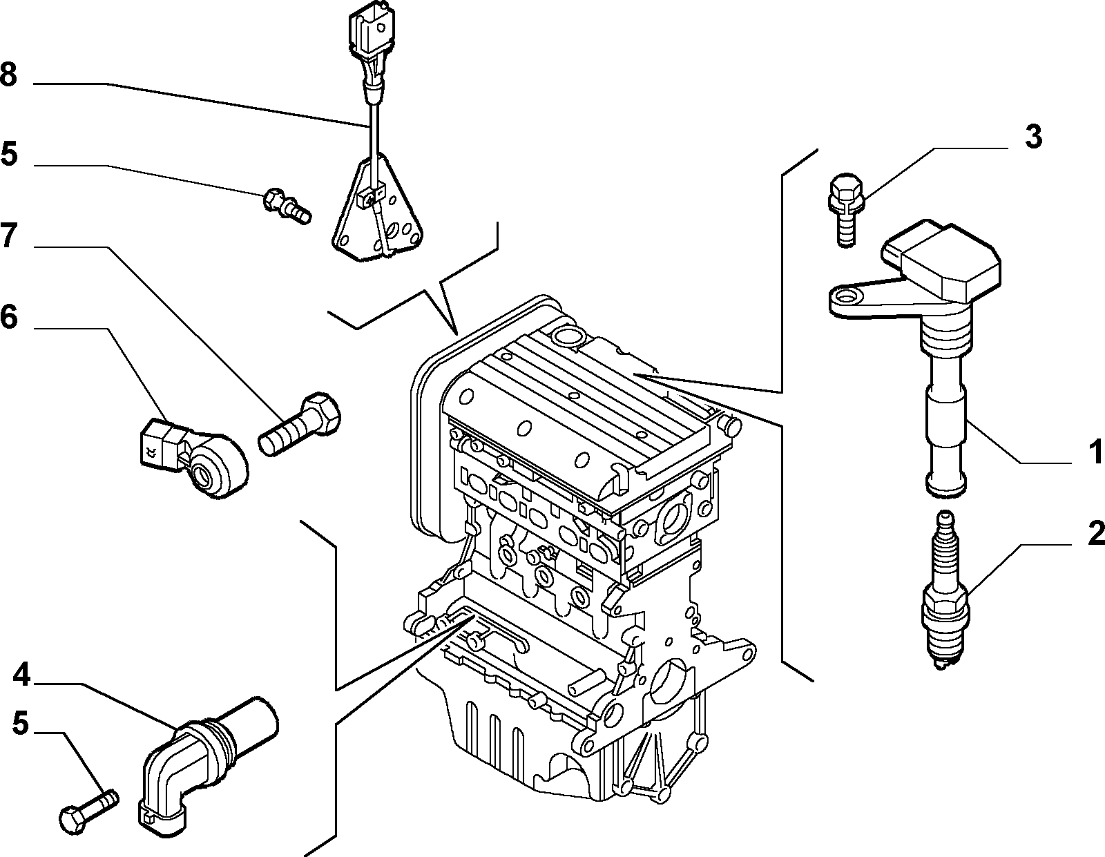 FIAT 46798363 - Impulssianturi, kampiakseli inparts.fi