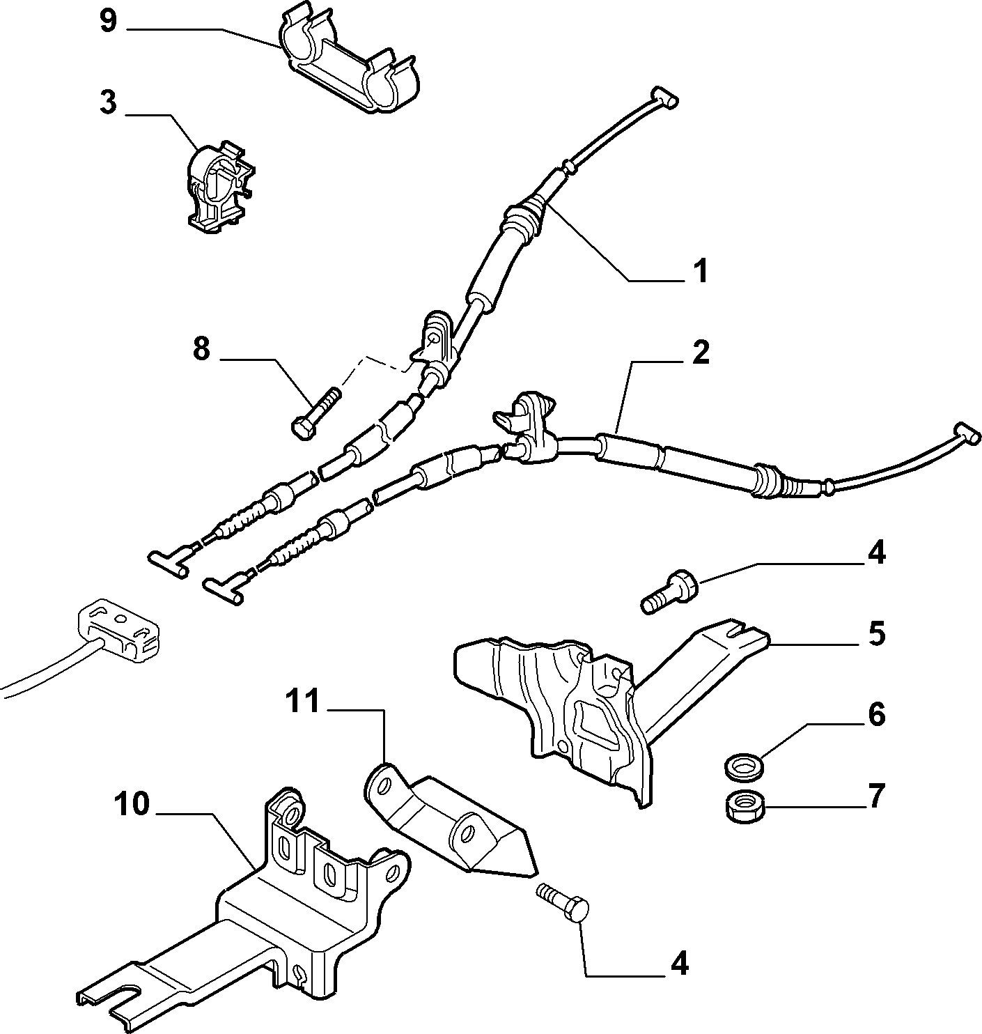 FIAT 60624590 - Vaijeri, seisontajarru inparts.fi