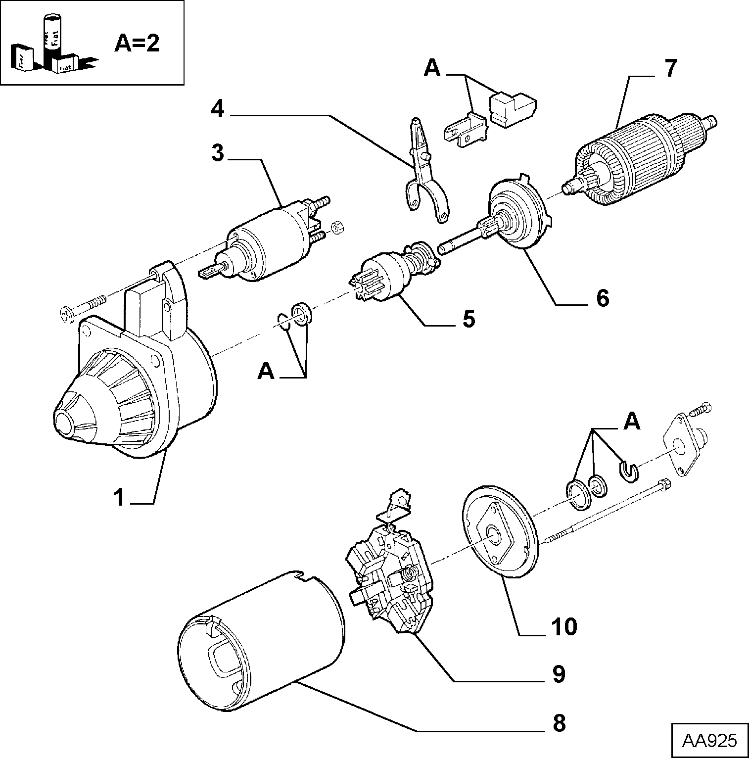 FIAT 9949613 - Kenttäkäämi, käynnistinmoott. inparts.fi