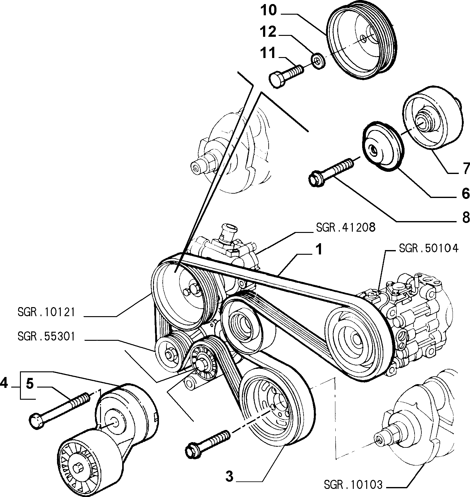 TOYOTA 60630741 - Moniurahihna inparts.fi