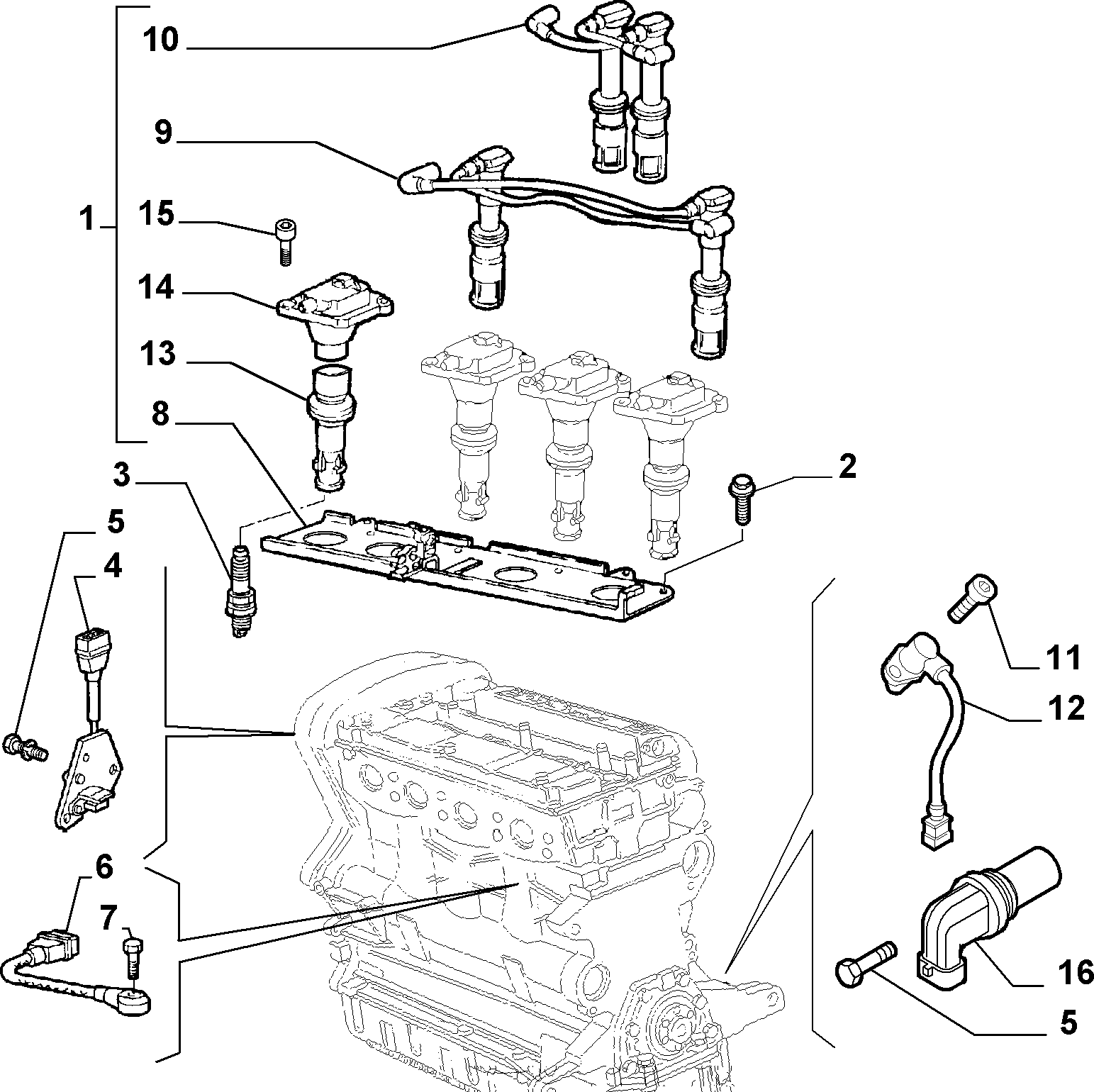 FIAT 46469863 - Sytytyspuola inparts.fi