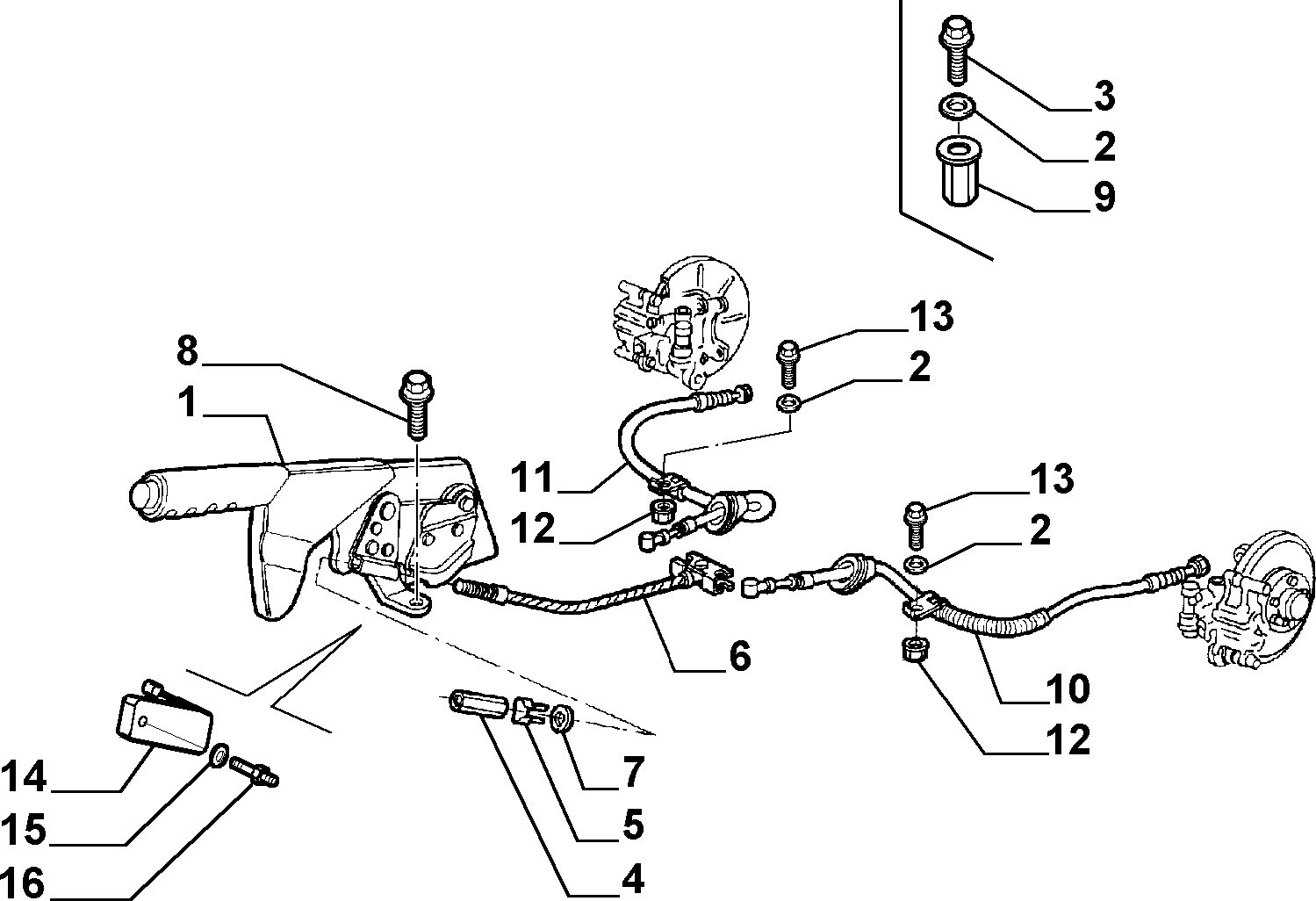 FIAT 60661490 - Vaijeri, seisontajarru inparts.fi