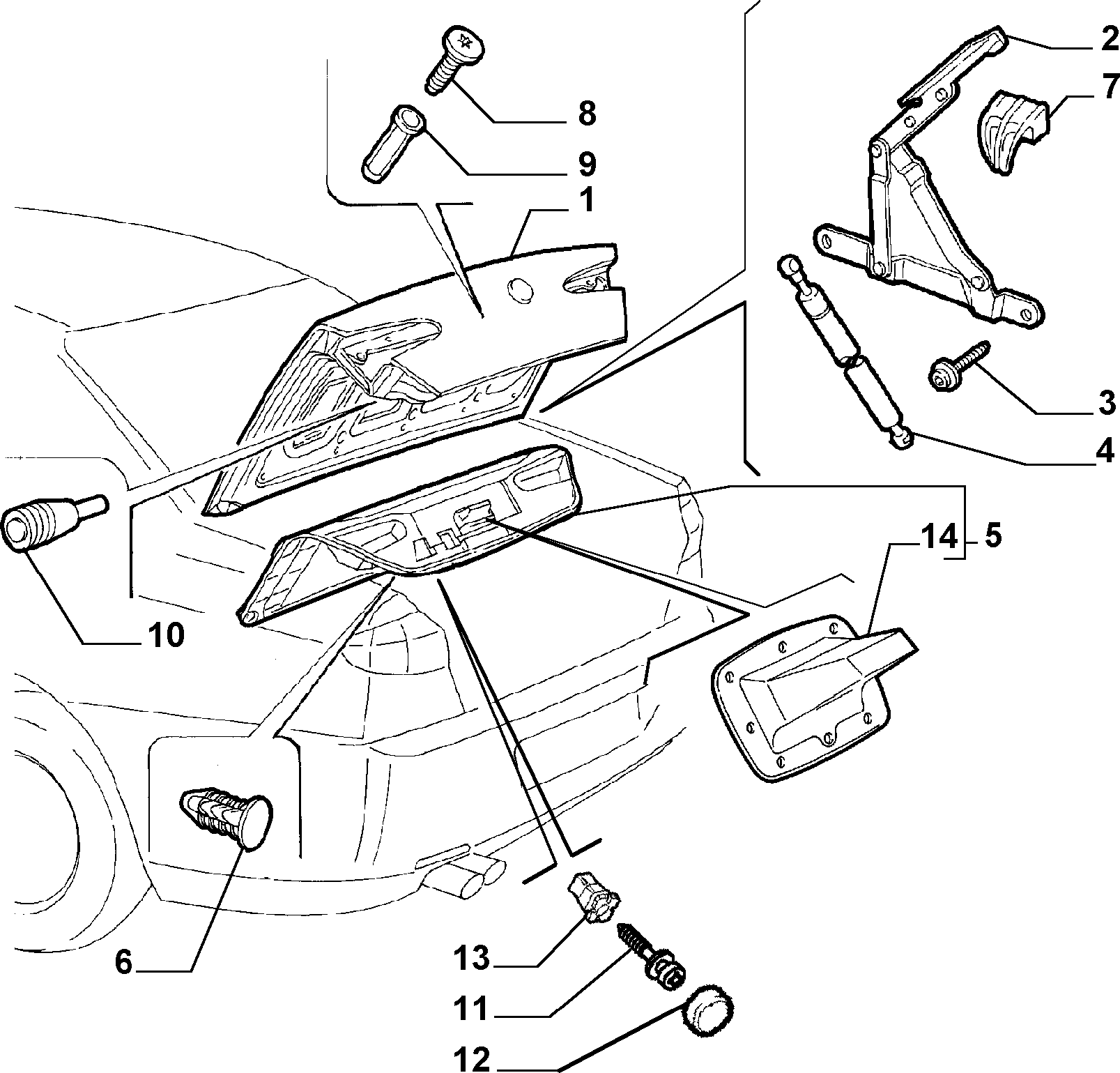 FIAT 60 622 424 - Kaasujousi, tavaratila inparts.fi