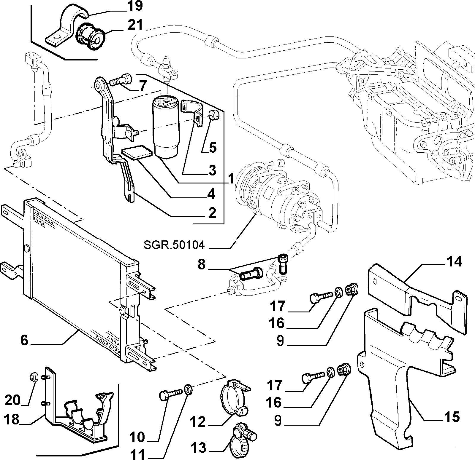 Rover 60626904 - Kuivain, ilmastointilaite inparts.fi