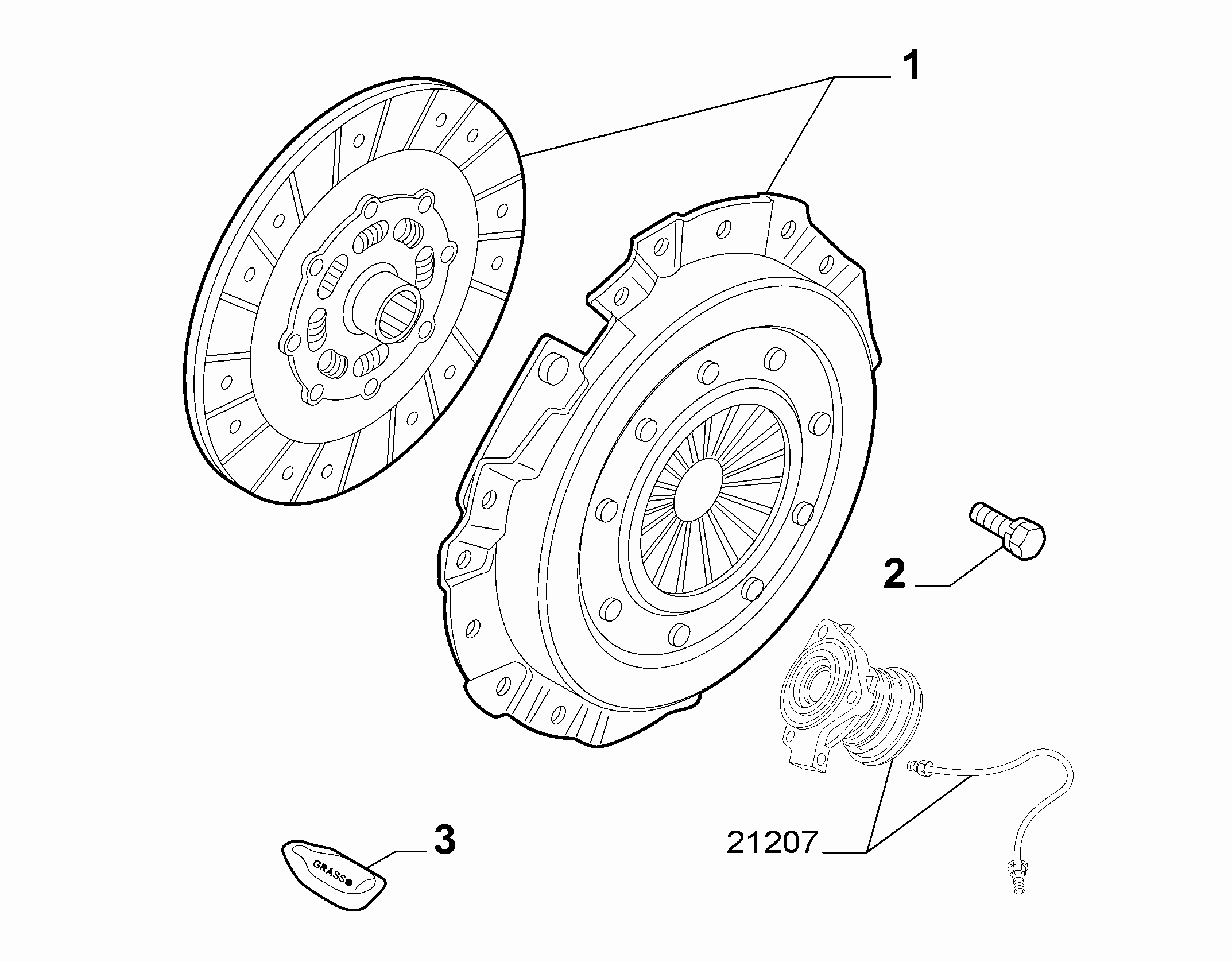 FIAT 55214338 - Ruuvisarja, vauhtipyörä inparts.fi