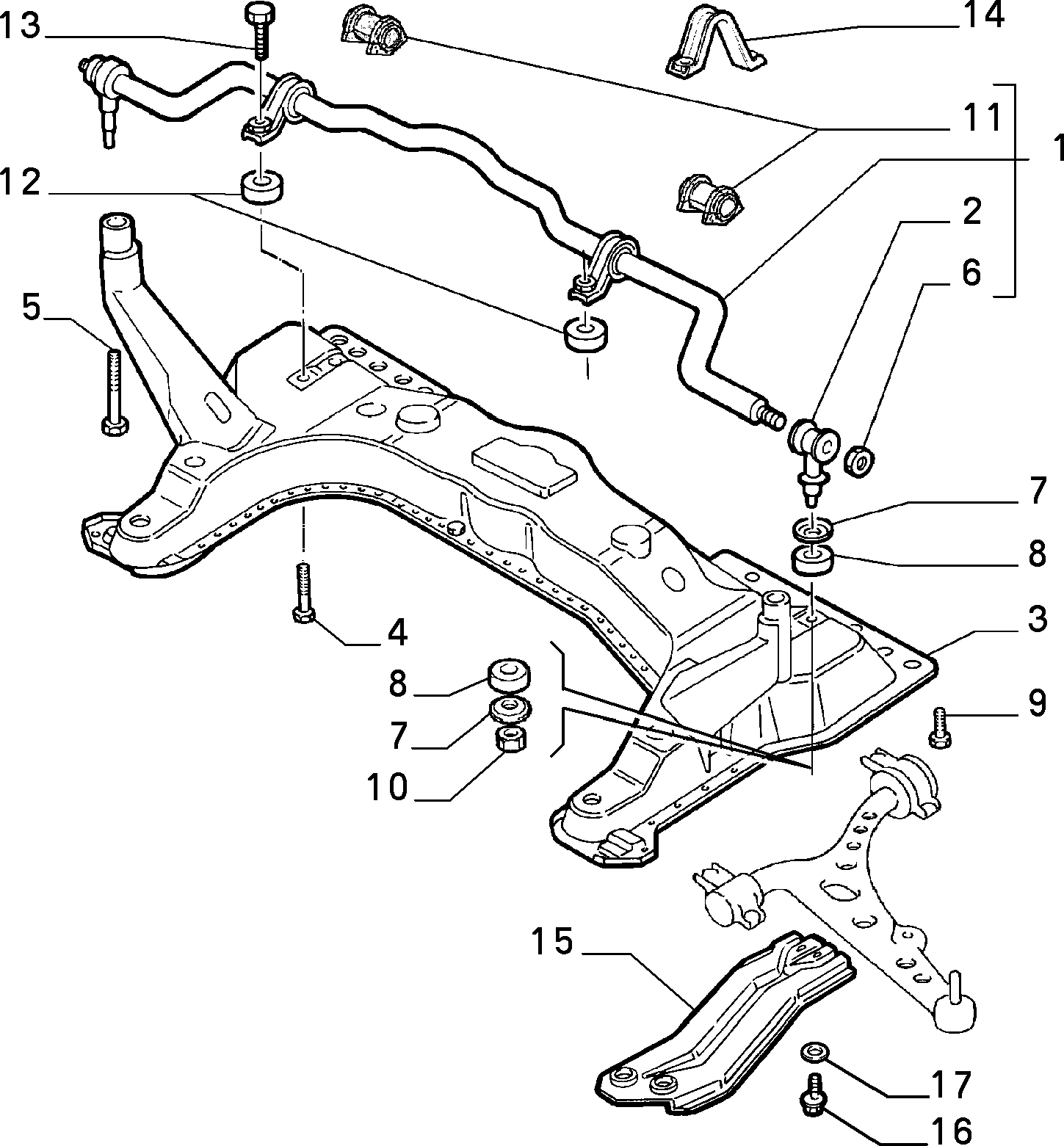 FIAT 760 1642 - Tanko, kallistuksenvaimennin inparts.fi