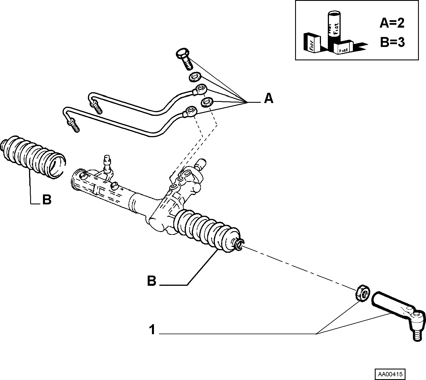 FIAT 9 947 719 - Raidetangon pää inparts.fi